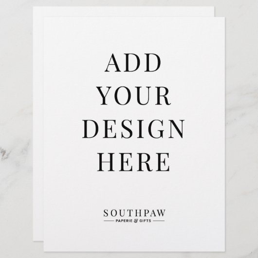 8,5 x 11" Hochzeitszeichen Eigene Printwerbung (Vorne/Hinten)