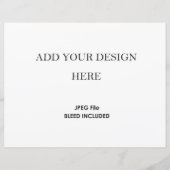 8,5 x 11" Horizontaler Kartenbestand 110 lb (Vorderseite)