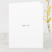 8,5" x 11" karte (Gelbe Blume)