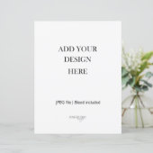 8,5 x 11" Kartenbestand 110 lb Vollseite (Stehend Vorderseite)