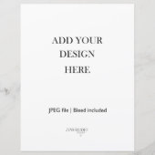 8,5 x 11" Kartenbestand 110 lb Vollseite (Vorderseite)