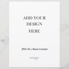 8,5 x 11" Kartenbestand 110 lb Vollseite