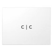 8,5" x 11" notizblock (Vorderseite)