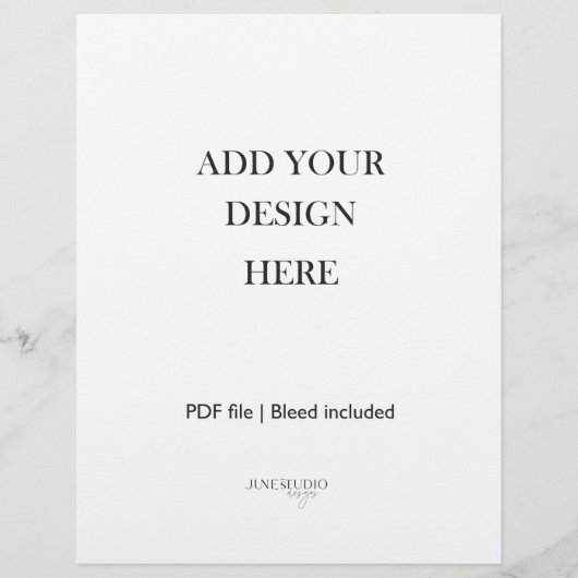 8,5 x 11" Portrait Sheet Printing (Vorderseite)