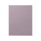8,5" x 11" Rustikale Mauve Blue Lines Uni Notizblock (Rotiert)