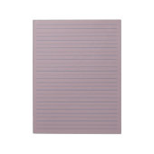 8,5" x 11" Rustikaler Mauve mit blauer Linie Notizblock (Rotiert)