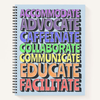 8.5 x 11 Spiral Notebook - A Teacher's Day Notizblock