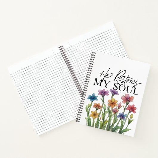 8.5 x 11 Spiral-Notebook - Er stellt mein Soul wie Notizblock (Innenseite)
