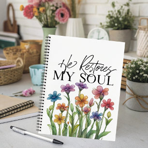 8.5 x 11 Spiral-Notebook - Er stellt mein Soul wie Notizblock