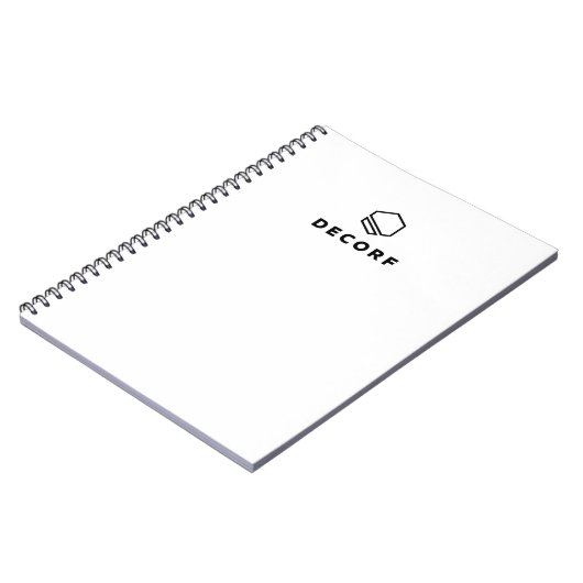 8,5" x 11" SpiralNotebook - Schwarz Notizblock (Linke Seite)