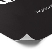 8,5" x 11", Stopp Profiling Muslims Poster (Matte) (Ecke)