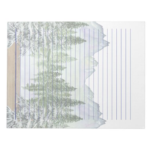 8.5 x 11 Texteditor zum Schreiben von Buchstaben Notizblock (Vorderseite)