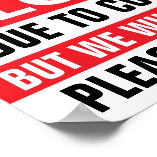 8,5" x 11", vorübergehend rotes Papier Poster (Ecke)