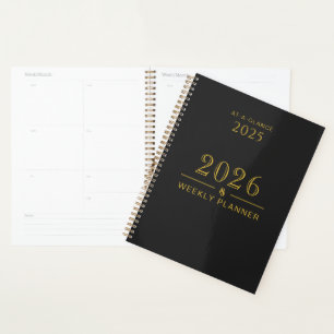 8,5 x 11 Wochenplaner 2025-26 für Zuhause oder Off