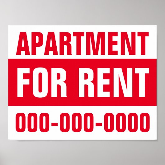 8,5" x 11" Wohnung für Mietpapier Poster (Vorne)