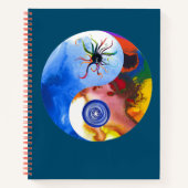 8,5x11 Hardcover Yin Yang Luci Michael Notebook Notizblock (Vorderseite)