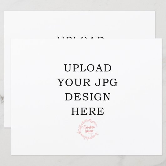 8.5x11 Kartenbestand (Vorne/Hinten)