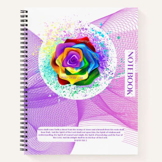 8.5X11 SCRIPTURE BASED NOTEBOOK NOTIZBLOCK (Vorderseite)