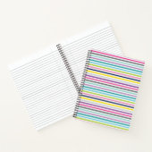 8.5x11 Spiral-Notebook hell und freundlicher Strei Notizblock (Innenseite)