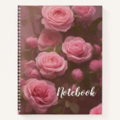 8.5x11 Spiral-Notebook - Rose Notizblock (Vorderseite)