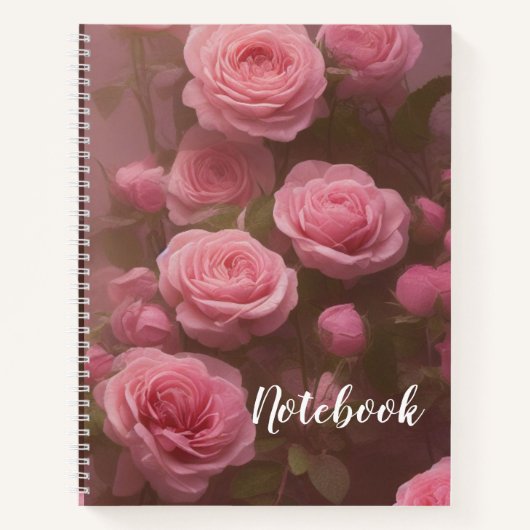 8.5x11 Spiral-Notebook - Rose Notizblock (Vorderseite)