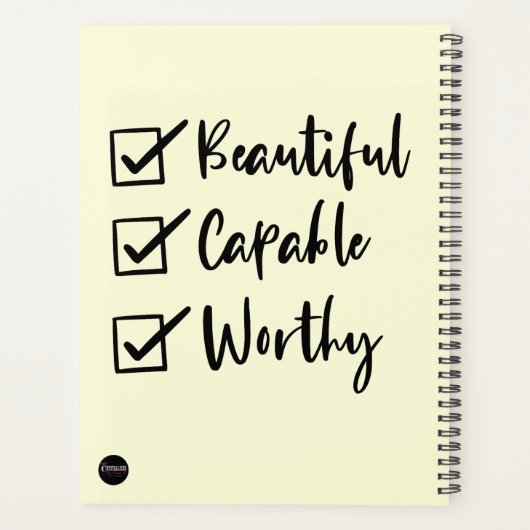 8.5x11 Wochen- und Monatsplaner Planer (Rückseite)