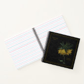 8,5x8,5" Fritillaria Imperialis Black Notebook Notizblock (Innenseite)
