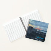 8.5X8.5 Spiral Notebook - Skyline von Detroit, MI. Notizblock (Innenseite)