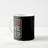 8 67 Five 309 Funny Six Seven Kaffeetasse (Vorderseite Links)