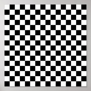 8,75" x 8,75", CheckerBoard (Matte) Poster
