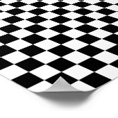 8,75" x 8,75", CheckerBoard (Matte) Poster (Ecke)