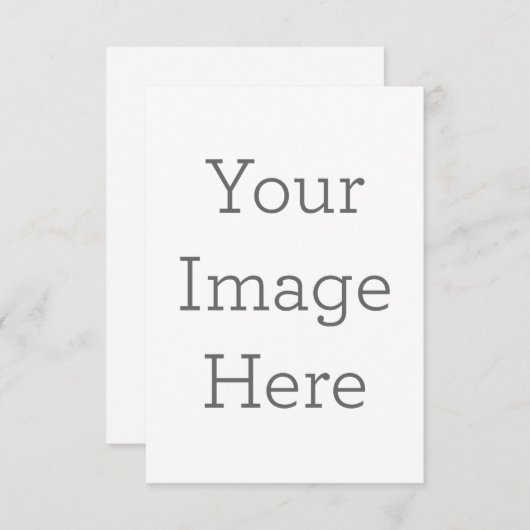 8,89 cm x 12,7 cm Flache Ankündigungskarte (Vorne/Hinten)