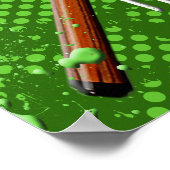 8 & 9 Ball Billiards Schädelplakat Poster (Ecke)