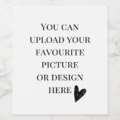 8,9 cm x 10,2 cm weinetikett (Einzelnes Label)