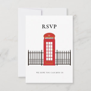 8,9 cm x 12,7 cm Antwortkarte RSVP Karte