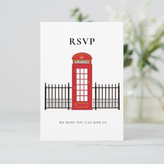 8,9 cm x 12,7 cm Reaktionskarte RSVP Karte (Stehend Vorderseite)