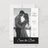 8,9 cm x 12,7 cm Save the Date flache Karte (Vorderseite)