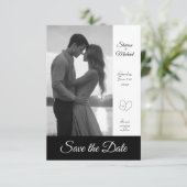 8,9 cm x 12,7 cm Save the Date flache Karte (Stehend Vorderseite)