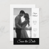 8,9 cm x 12,7 cm Save the Date flache Karte (Vorne/Hinten)