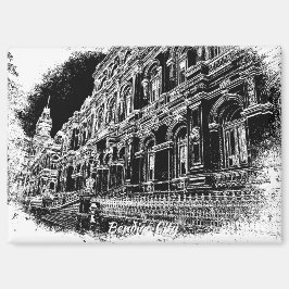 8,9 cm x 6,4 cm Rechteck Magnet