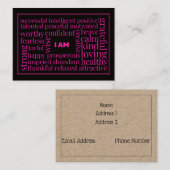 8,9 cm x 6,4 cm Visitenkarte (Vorne/Hinten)