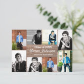 8/9 Foto Holz - 3x5 Abschluss Bekanntgabe Einladung (Stehend Vorderseite)