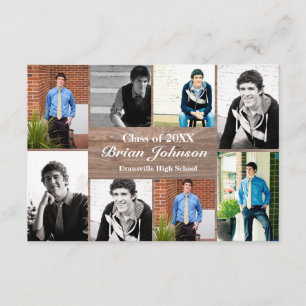 8/9 Foto Holz - 3x5 Abschluss Bekanntgabe Einladung