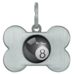8 Acht Ball Pet Name Template Tag Tiermarke