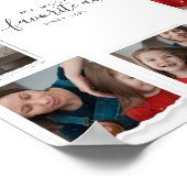 8 Acht Foto Collage Aunty Moderne Elegante Familie Poster (Ecke)