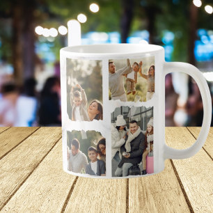 8 Acht Foto Moderne Elegante Collage Familie Liebe Kaffeetasse