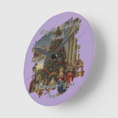 8" Acrylic Nativity Santa Christmas Clock Runde Wanduhr (Winkel)