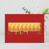 8 Affen für Neujahrsfest-Einladung 2016 Einladung (Stehend Vorderseite)