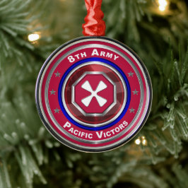 8. Armee - Weihnachten des Keepsake Ornament Aus Metall