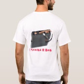 8 Bahnen R unterstützen schwarzes Patronen-T-Shirt T-Shirt (Rückseite)